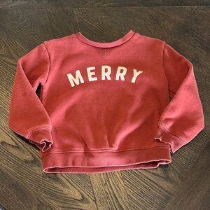 Red Christmas Sweatshirt Size 4T